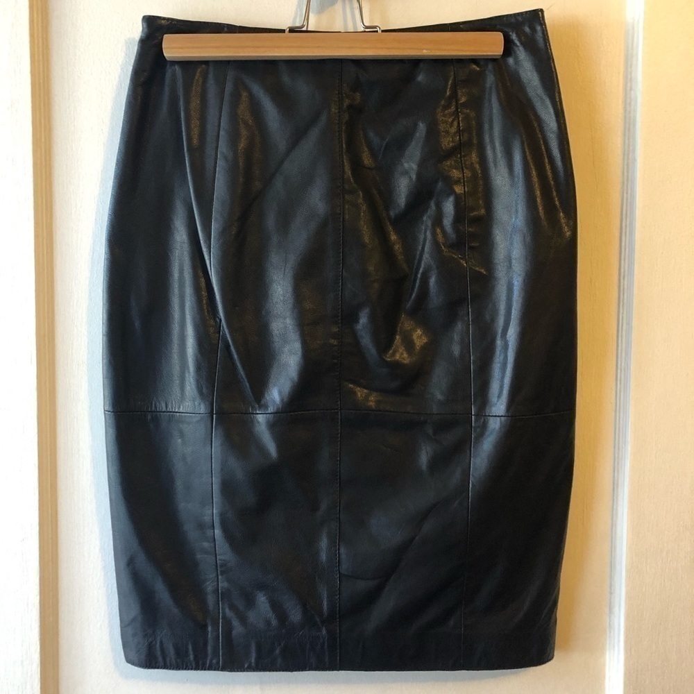 𝅺halogen Leather Pencil Shirt - Picture 5 of 7